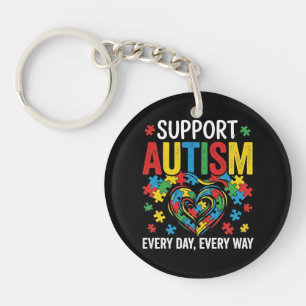 Autism awareness keychain