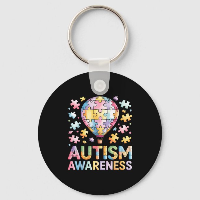 Autism awareness  keychain (Front)
