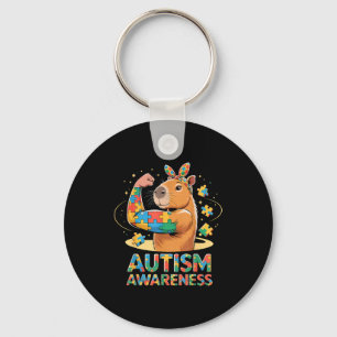 Autism awareness keychain