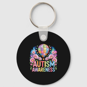 Autism awareness keychain