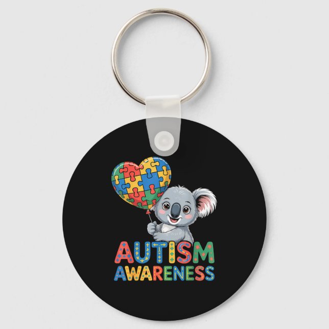 Autism awareness  keychain (Front)
