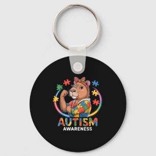 Autism awareness keychain