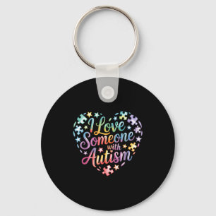 Autism awareness keychain