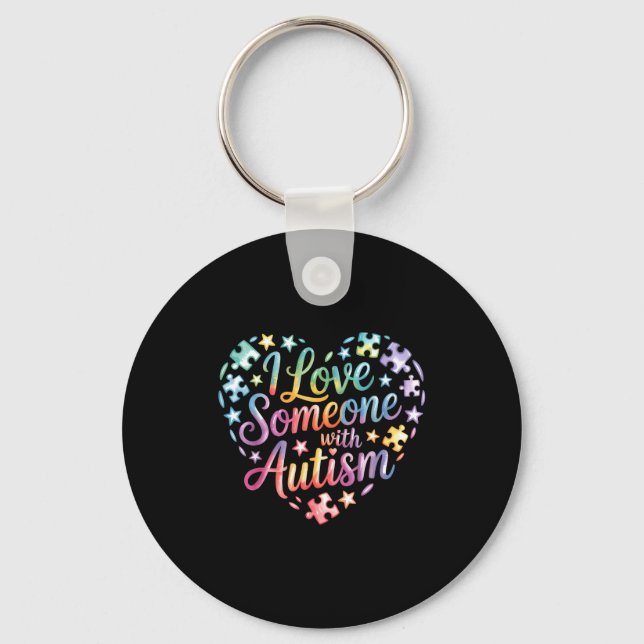 Autism awareness  keychain (Front)