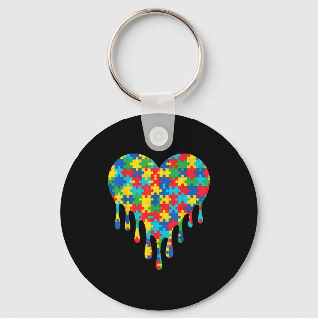 Autism awareness  keychain (Front)