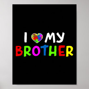 Autism Awareness Kids Brothers Poster