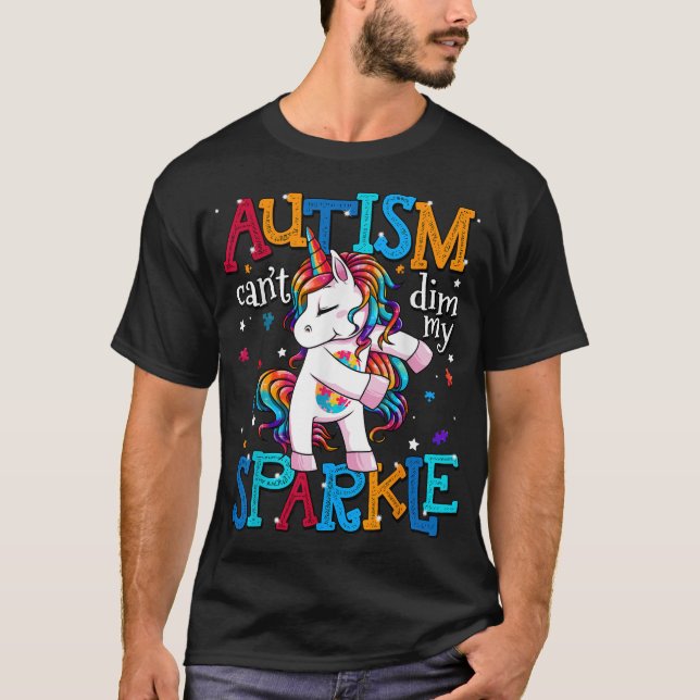 Autism Awareness Kids Unicorn For Autism Mom Girls T-Shirt (Front)