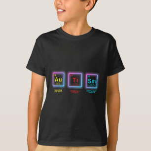 Autism Awareness Kids Women Men Elements Periodic T-Shirt