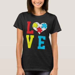 Autism Awareness LOVE Autistic Pride Asperger Prou T-Shirt