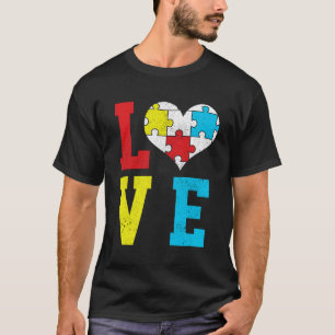 Autism Awareness LOVE Autistic Pride Asperger Prou T-Shirt