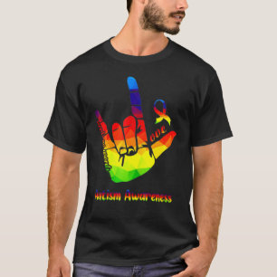 Autism Awareness Love Needs No Words I Love You Ha T-Shirt
