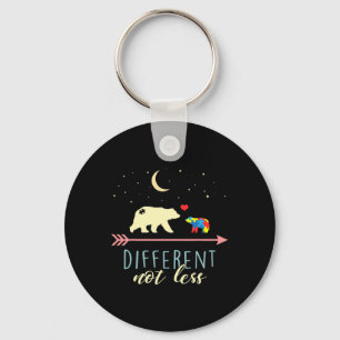 Autism Awareness - Mama Bear Different Not Less Keychain