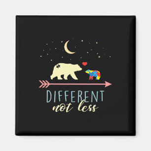 Autism Awareness - Mama Bear Different Not Less Magnet