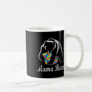 Autism Awareness Mama Bear Support Autistic Adults Coffee Mug