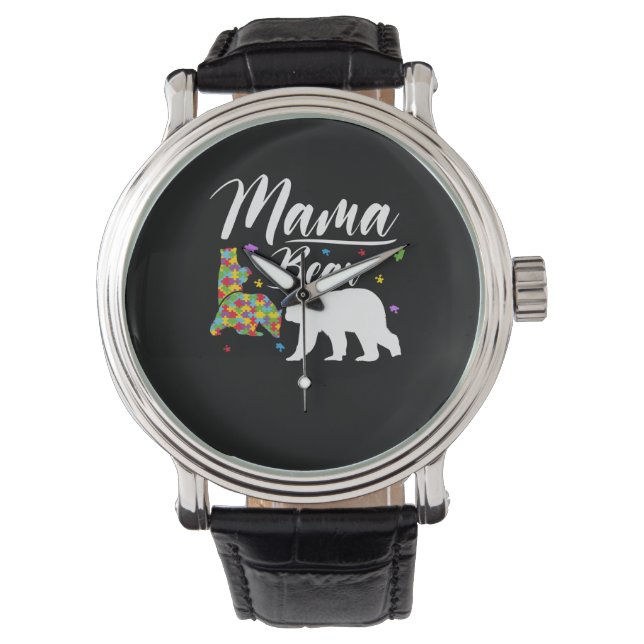 Autism Awareness Mama Bear Watch (Front)