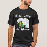 Autism Awareness Maw Maw Bear Support Autistic Par