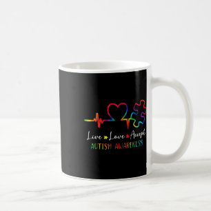 Autism Awareness Men Women Kids Live Love Accept T Coffee Mug