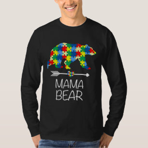 Autism Awareness Mom Bear Autism T-Shirt