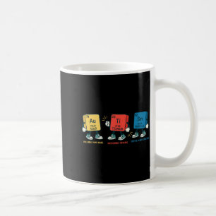 Autism awareness mom dad kids elements periodic coffee mug