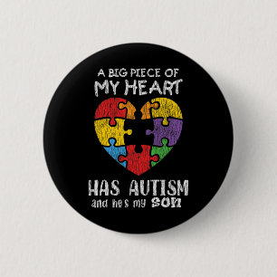 Autism Awareness Mom Dad Parents Autistic Kids Awa 2 Inch Round Button