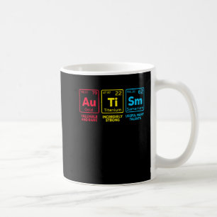Autism Awareness mom Elements Periodic Table Coffee Mug