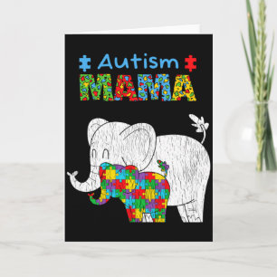 Autism Awareness Mom Proud Autistic Daughter Mama  Card