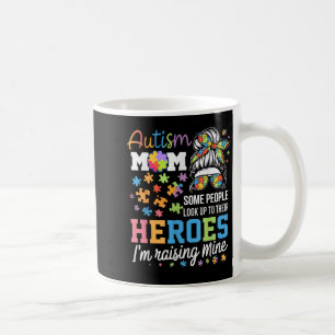 Autism Awareness Mom Raising Heroes Womens Autisti Coffee Mug