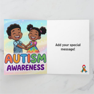 *Autism Awareness Month -Add your special message Card