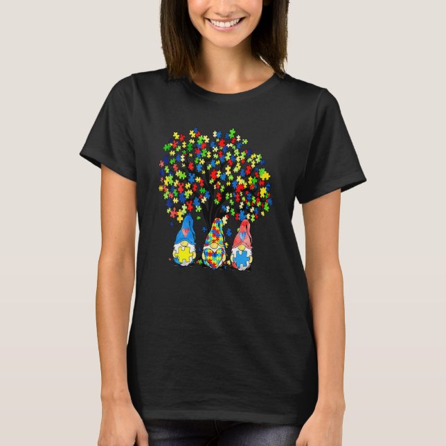 Autism Awareness Month April Autistic Acceptance B T-Shirt (Front)