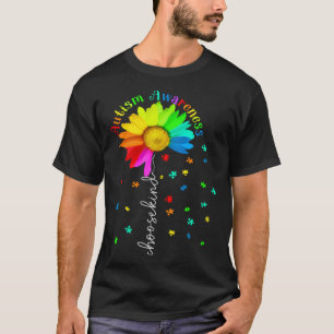 Autism Awareness Month Choose Kind Sunflower Mom W T-Shirt