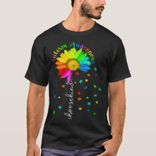 Autism Awareness Month Choose Kind Sunflower Mom W T-Shirt