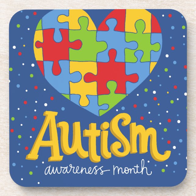 autism awareness month coaster (Front)