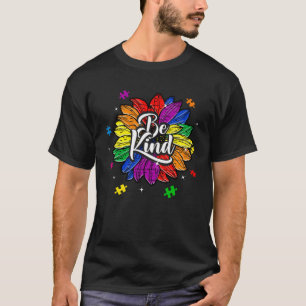 Autism Awareness Month Cute Be Kind Men Women Kids T-Shirt