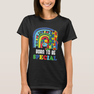 Autism Awareness Month Dinosaur Born Special Toddl T-Shirt