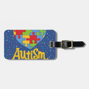 autism awareness month luggage tag