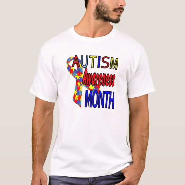 Autism Awareness Month plus size t shirt (Front)