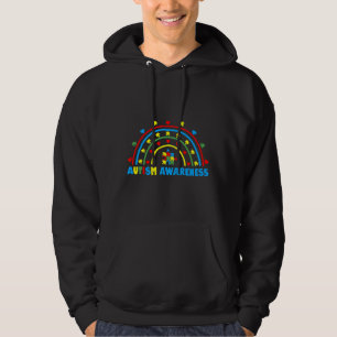 Autism Awareness Month Ribbon Puzzle Difference    Hoodie
