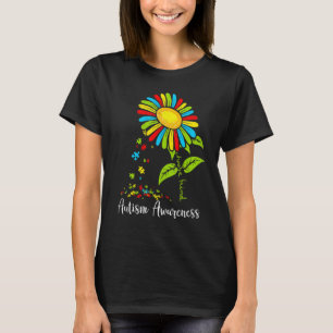 Autism Awareness Month Women Sunflower Mom Funny G T-Shirt