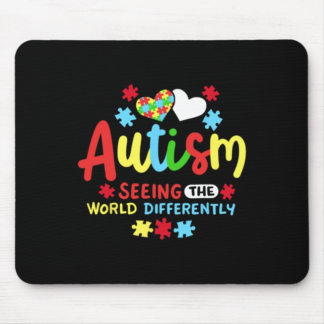 Autism Awareness  Mouse Pad (Front)