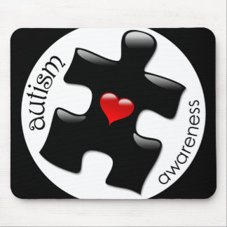 Autism Awareness Mousepad - Black