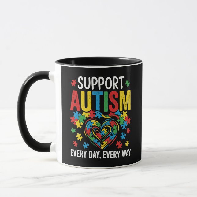 Autism awareness mug (Left)