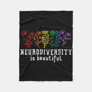 Autism Awareness Neurodiversity Is Beautiful Adhd  Fleece Blanket