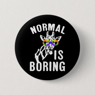 Autism Awareness Normal Is Boring Infinity Symbol 2 Inch Round Button