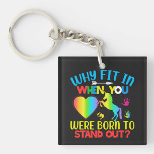 Autism awareness, Overcoming behavioural challenge Keychain