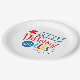 Autism Awareness Paper Plate
