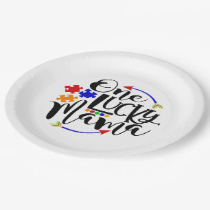 Autism Awareness Paper Plate