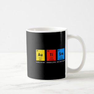 Autism awareness periodic table asd women men kids coffee mug