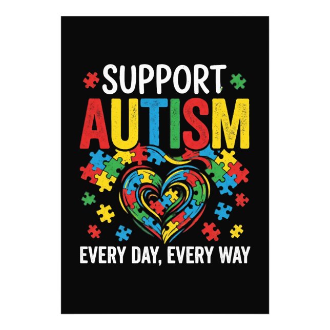 Autism awareness photo print (Front)