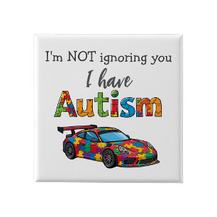 Autism Awareness Pin  Badge I'm not ignoring you