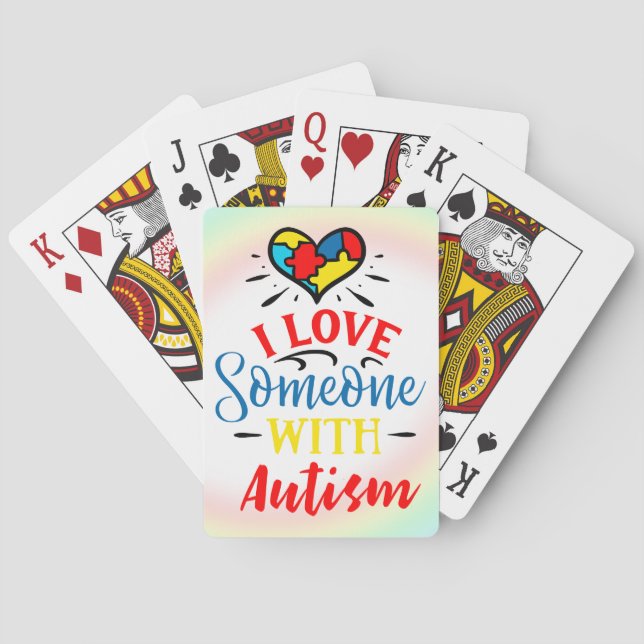 Autism Awareness Playing Cards (Back)